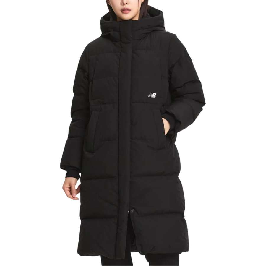 New Balance New Balance Down Jackets Women's Black Hooded Non Detachable