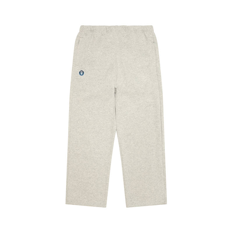 Aape Casual Pants Men's Gray White WH2 Moderate Straight Fit Pants