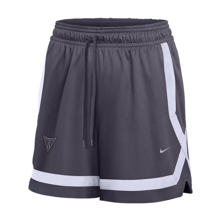 Nike Nike Basketball Shorts Women's Checkered Gray/Purple Crystal/Urban Lilac Moderate