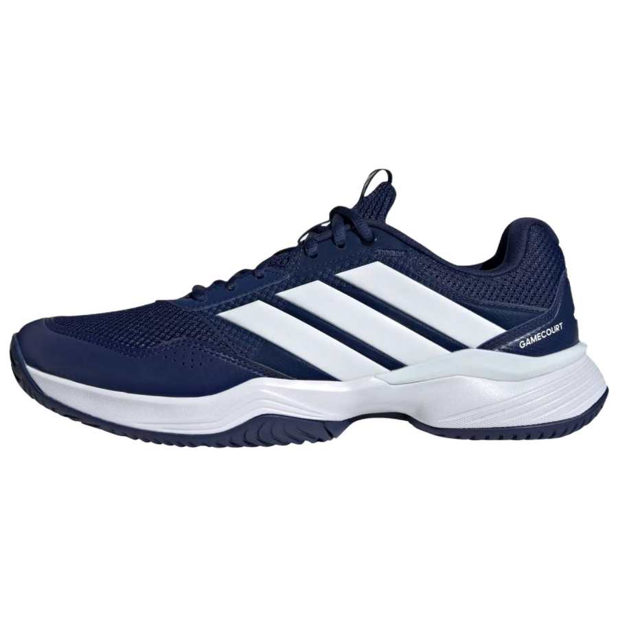 Adidas Adidas Game Court 3 Tennis Shoes Men's Low Top Dark Blue/Cloud White/Core Black