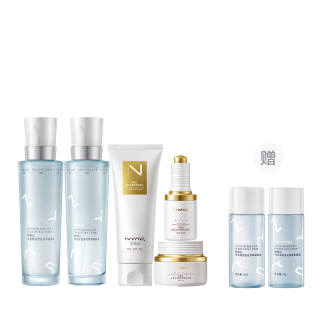 NYAS Chamomile Lotus Double Brewed Water Milk Skincare Sets Soothing, Stabilizing, Repairing, Hydrating