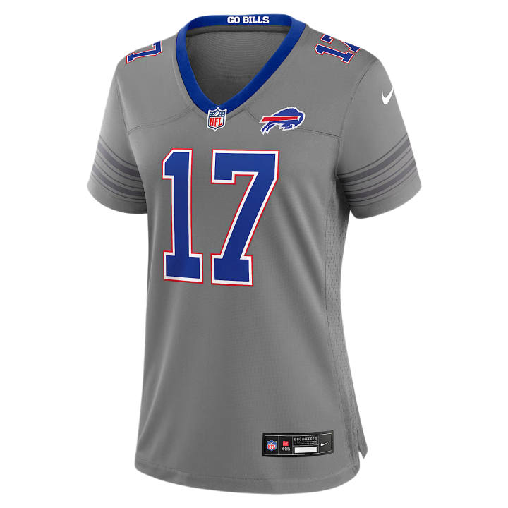Nike Nike NFL Rugby Jerseys Women's Gray V Neck Moderate