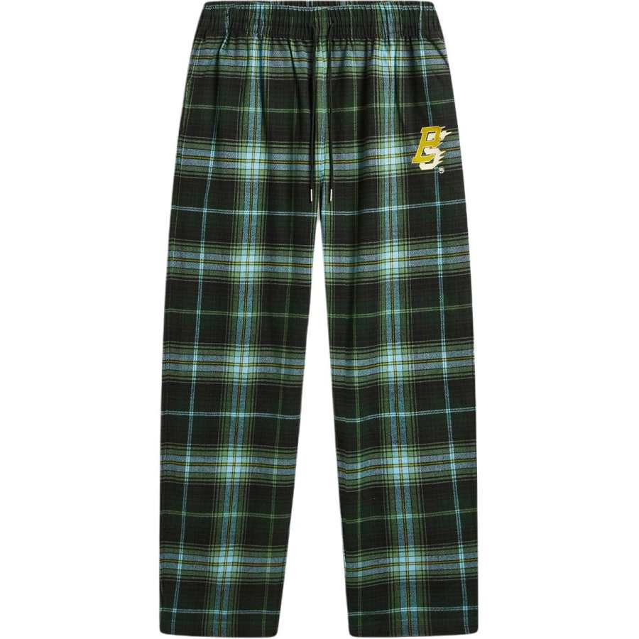 Li-Ning Li Ning BADFIVE Sports Pants Men's Vintage Green Combination Plaid Moderate Straight Fit Pants