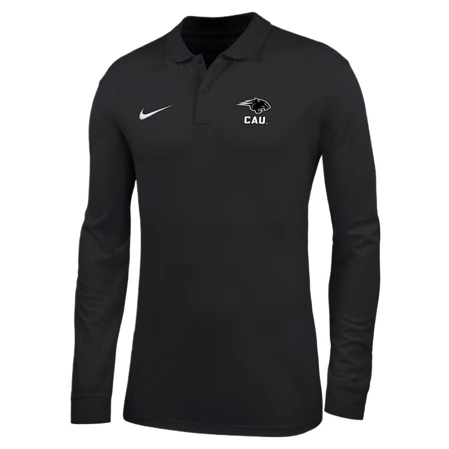 Nike Nike Dri Fit College Polo Shirts Men's Black Polo Collar Moderate