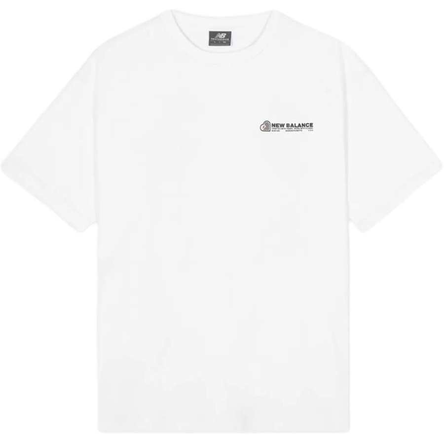 New Balance New Balance T Shirts Unisex White Crew Neck