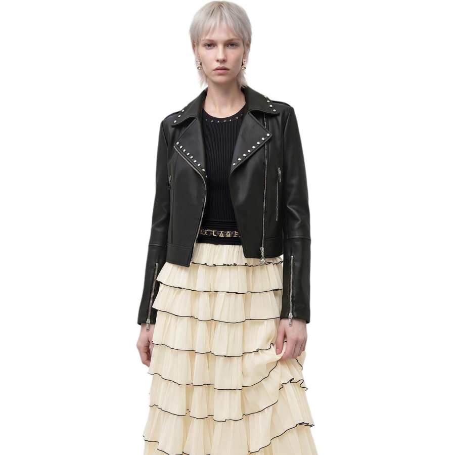 KARL LAGERFELD / Karl Lagerfeld Jeans Leather Jackets Women's Black Moderate