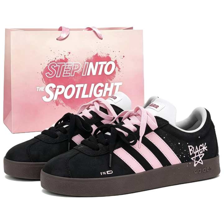 Adidas Adidas Court German Army Trainers Unisex Low Top Black, Pink