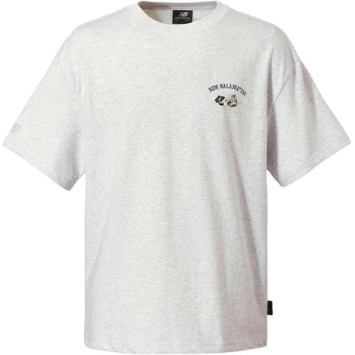 New Balance New Balance T Shirts Unisex Light Gray Crew Neck