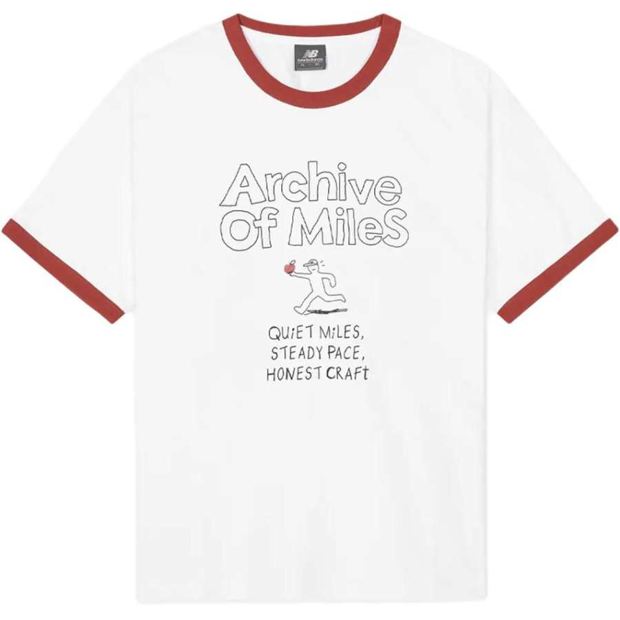 New Balance New Balance T Shirts Unisex White Crew Neck