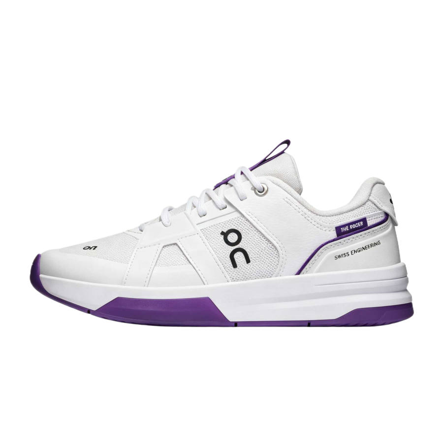 On THE ROGER Clubhouse Pro Running Shoes Women's Low Top White/Amethyst
