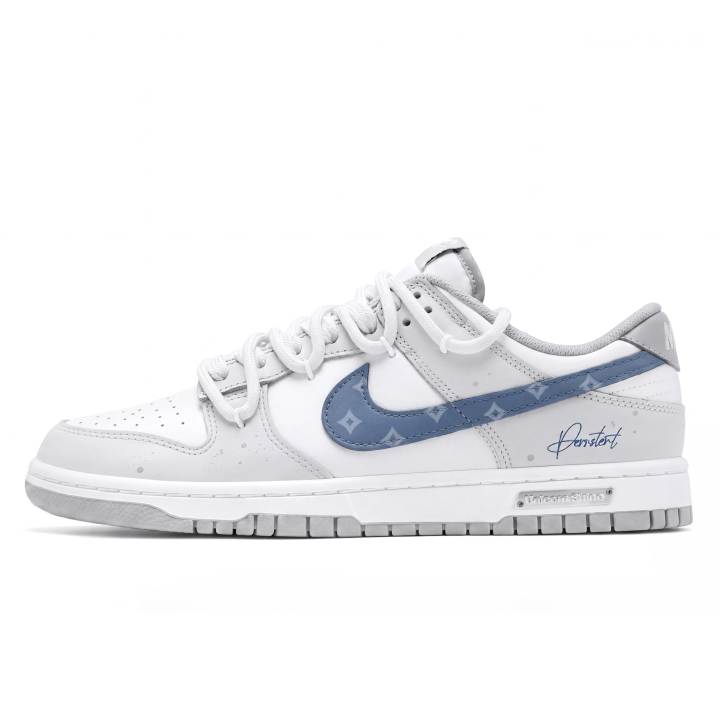 Nike Nike Dunk Skateboard Shoes Unisex Low Top White/Blue