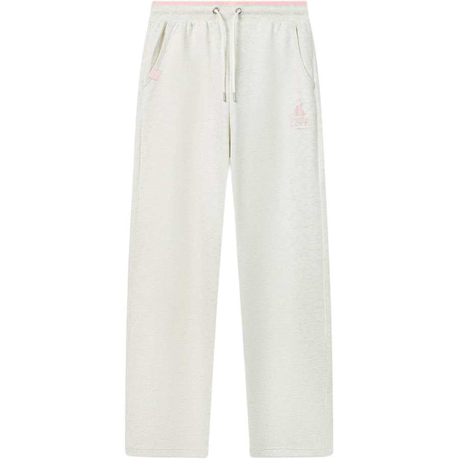 Li-Ning Li Ning Sports Life Collection Casual Pants Women's Light Heather Gray Moderate Straight Fit Pants