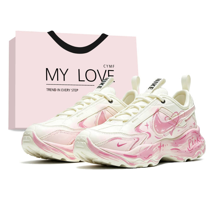 Nike Nike TC 7900 Casual Shoes Women's Low Top Beige/Pink
