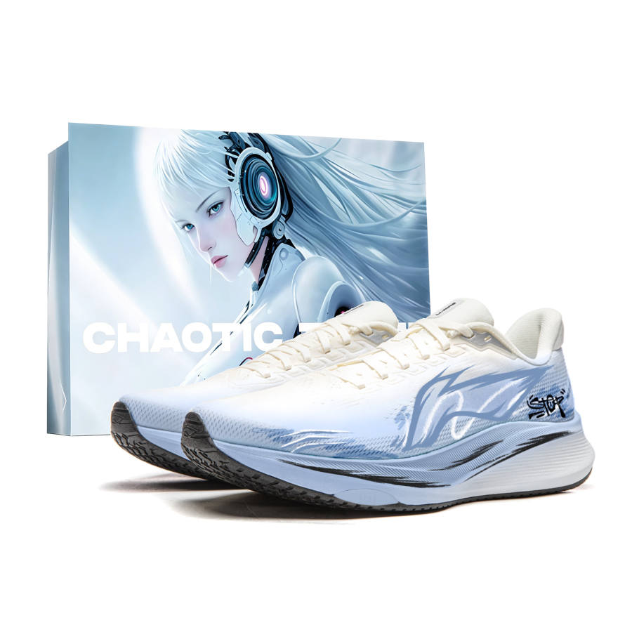 Li-Ning Li Ning Red Hare 9 Running Shoes Men's Low Top White Blue