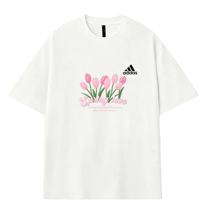 Adidas Adidas MUST HAVES T Shirts Men's White Crew Neck Moderate