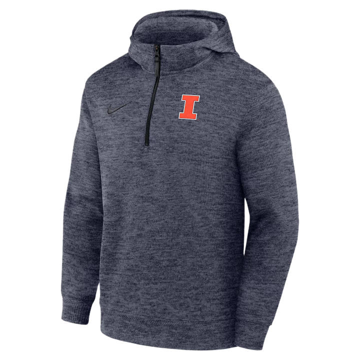 Nike Nike Dri Fit College Sweatshirts Men's Marine Blue Hooded Non Detachable Moderate