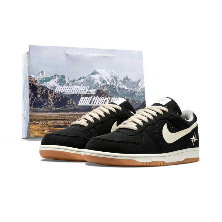 Nike Nike Big Low Lux Skateboard Shoes Men's Low Top Black Rice