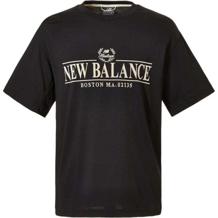 New Balance New Balance T Shirts Unisex Black Crew Neck