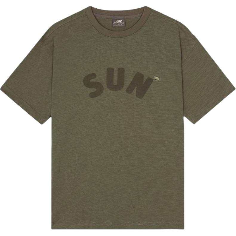 New Balance New Balance T Shirts Unisex Khaki Crew Neck Other