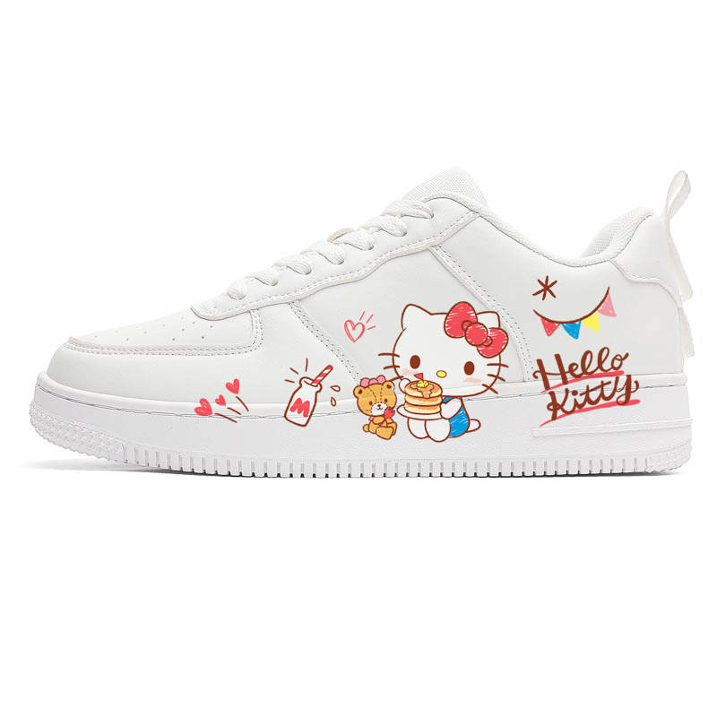 Sanrio Skateboard Shoes Women's Low Top White Red Blue