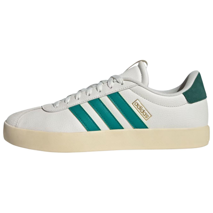 Adidas Adidas VL COURT 3.0 German Army Trainers Men's Low Top Core White/Equipment Green/Metal Gold