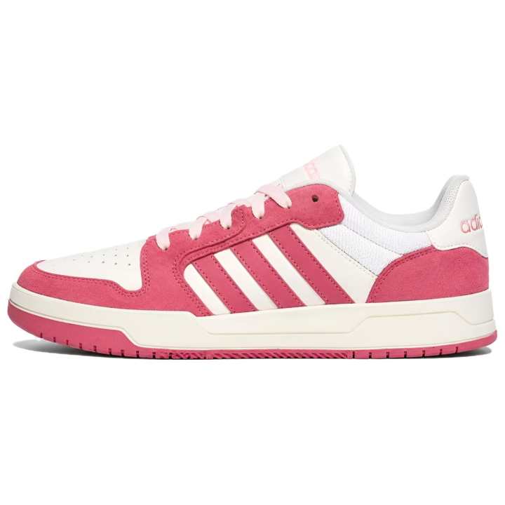Adidas Adidas ENTRAP Skateboard Shoes Unisex Low Top White/Stratum Pink/Light Pink