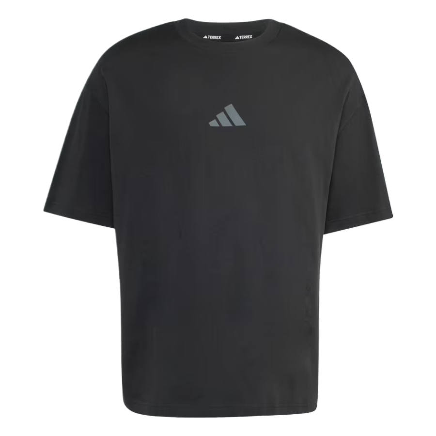 Adidas Adidas Terrex T Shirts Men's Black Crew Neck Moderate