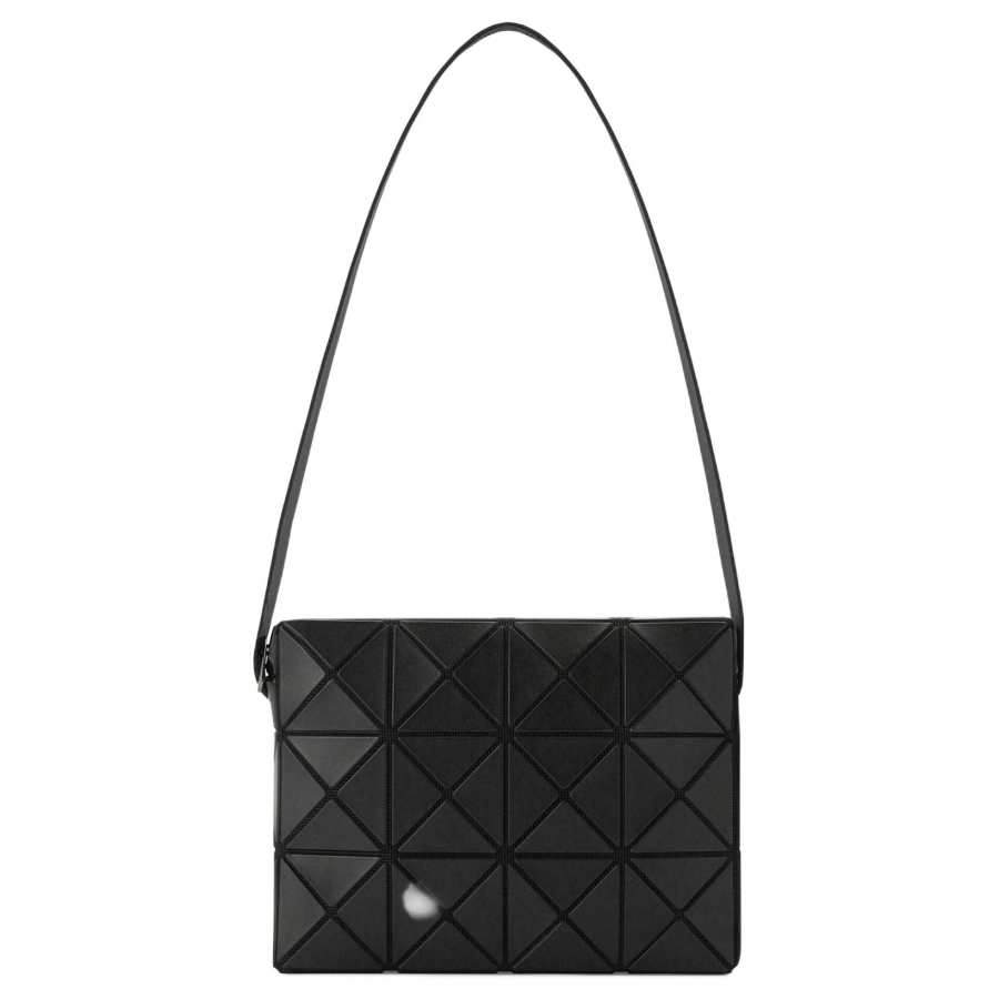 ISSEY MIYAKE Cuboid Artificial Leather Shoulder Bag Unisex Black