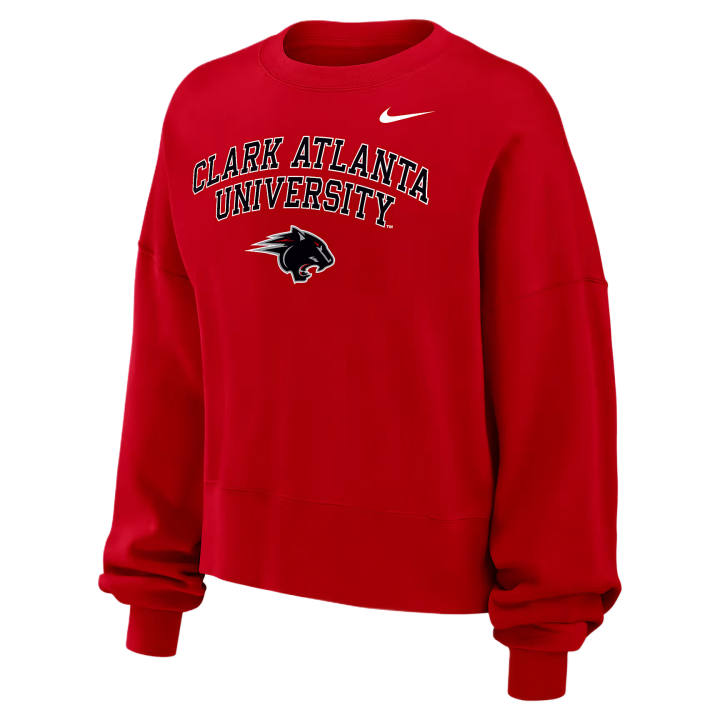 Nike Nike College Sweatshirts Women's University Red Crew Neck Moderate