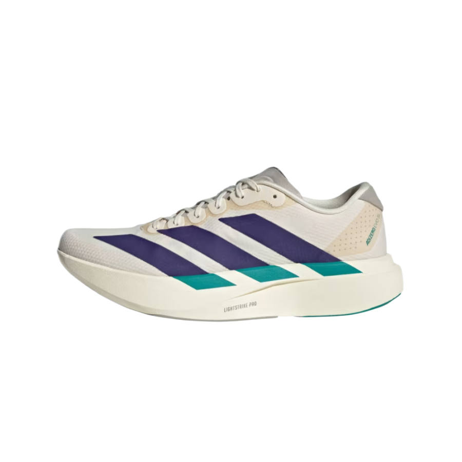 Adidas Adidas Adizero Evo SL Running Shoes Men's Low Top Miracle White/Collegiate Purple/Equipment Green