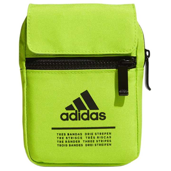 Adidas Adidas Polyester Shoulder Bag Men's Yellow Green