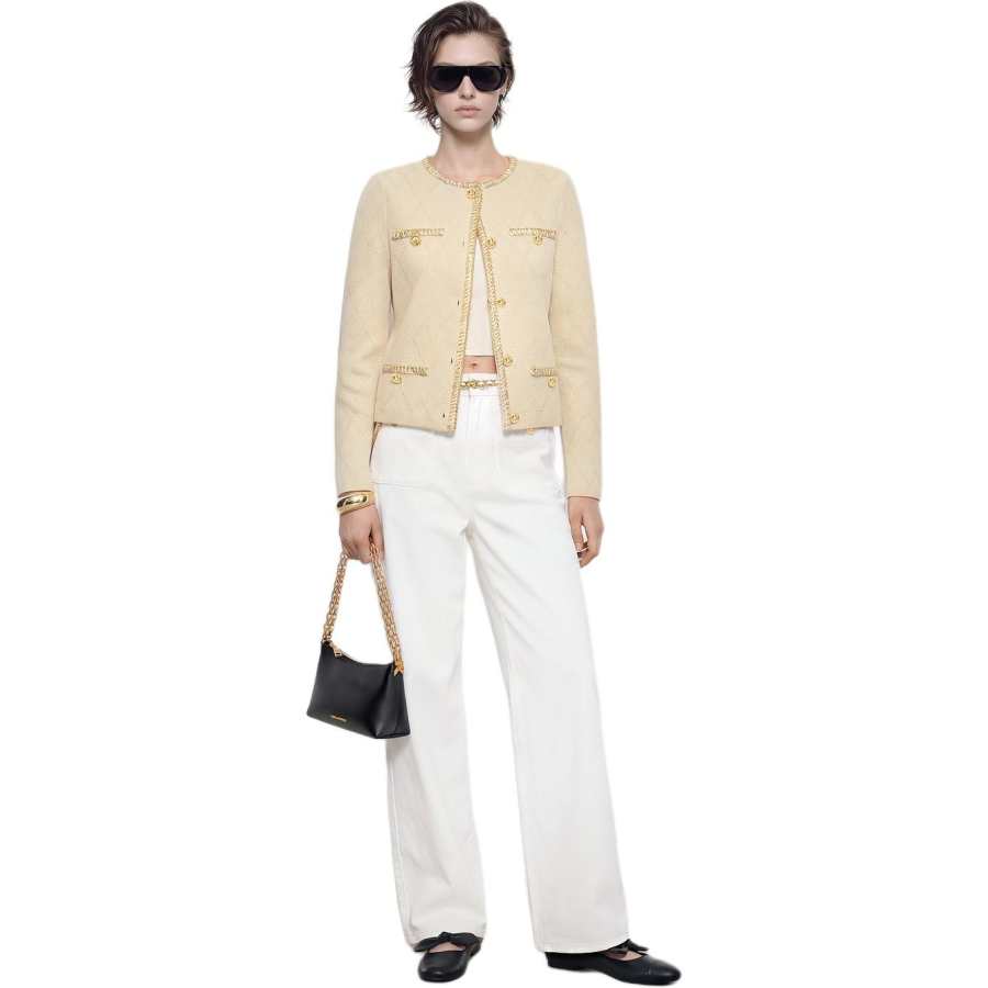 KARL LAGERFELD / Karl Lagerfeld Jeans Women's White Moderate Wide Leg Pants