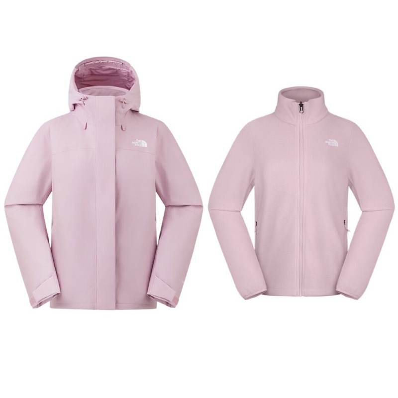 THE NORTH FACE Windbreaker Jackets Women's 0SO/Crystal Pink Hooded Non Detachable Moderate