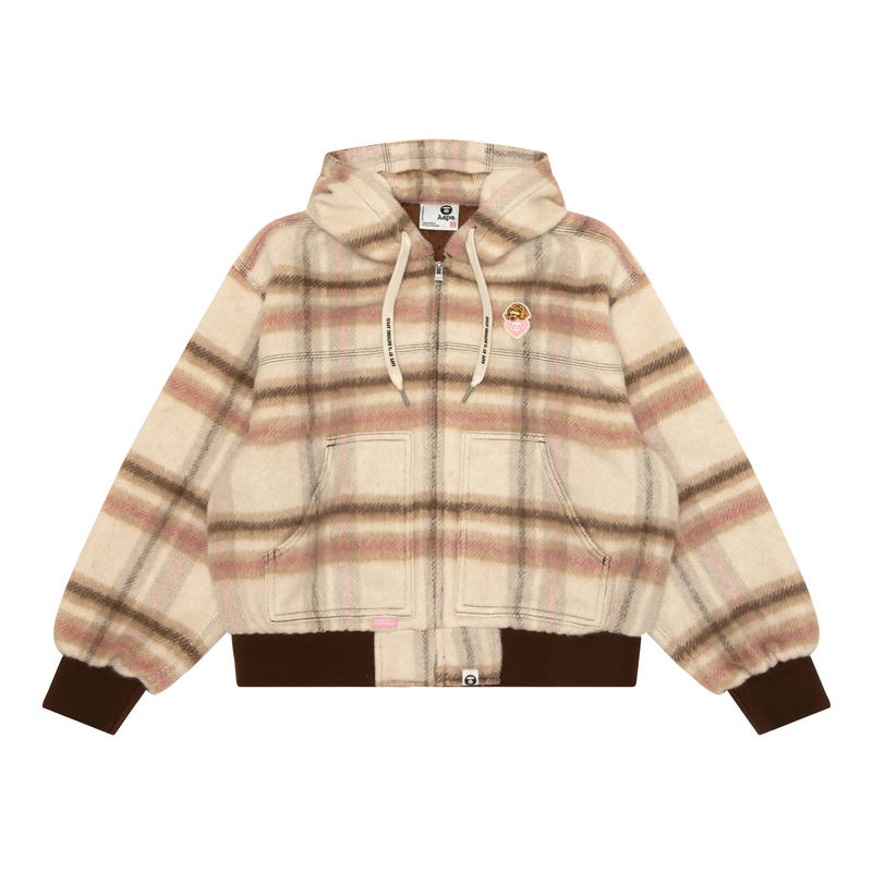 Aape Jackets Women's Brick Red BWT Hooded Non Detachable Moderate