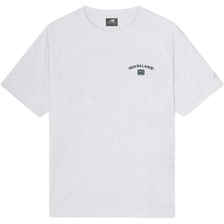 New Balance New Balance T Shirts Unisex Gray Crew Neck Straight Fit