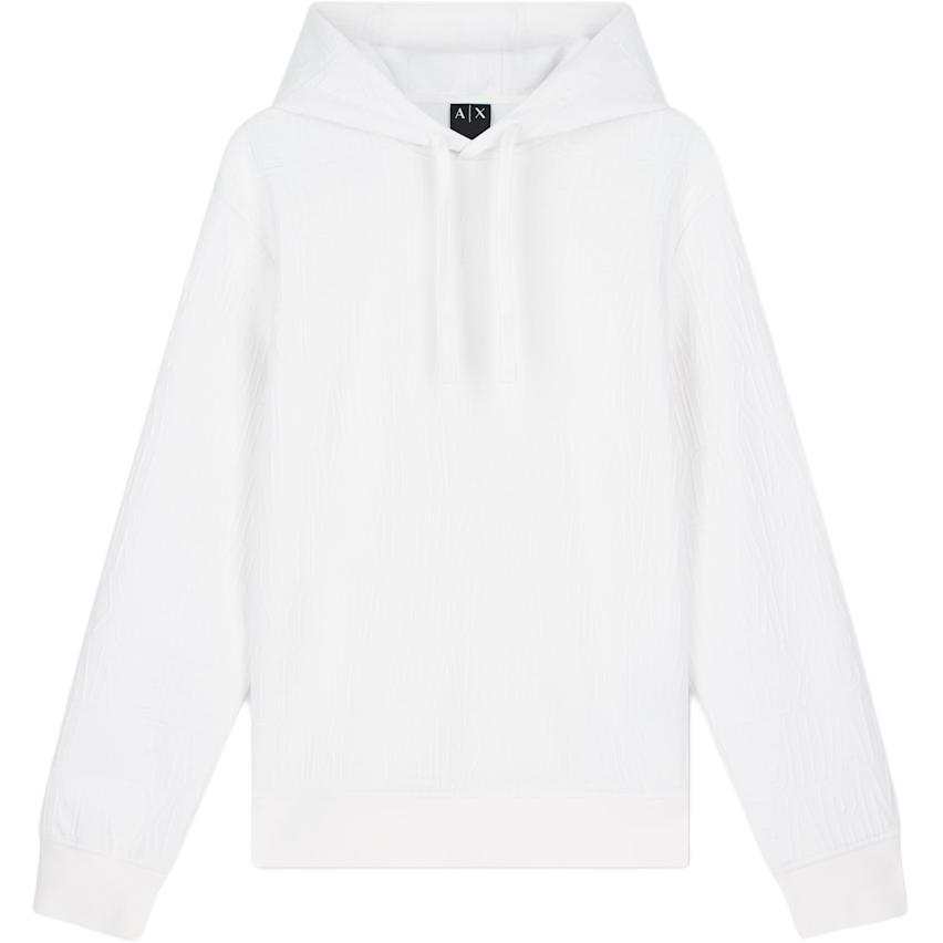 ARMANI EXCHANGE Sweatshirts Men's White Hooded Non Detachable Moderate Other