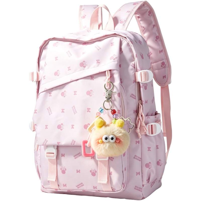 Disney Backpacks Peach Pink Charm Included