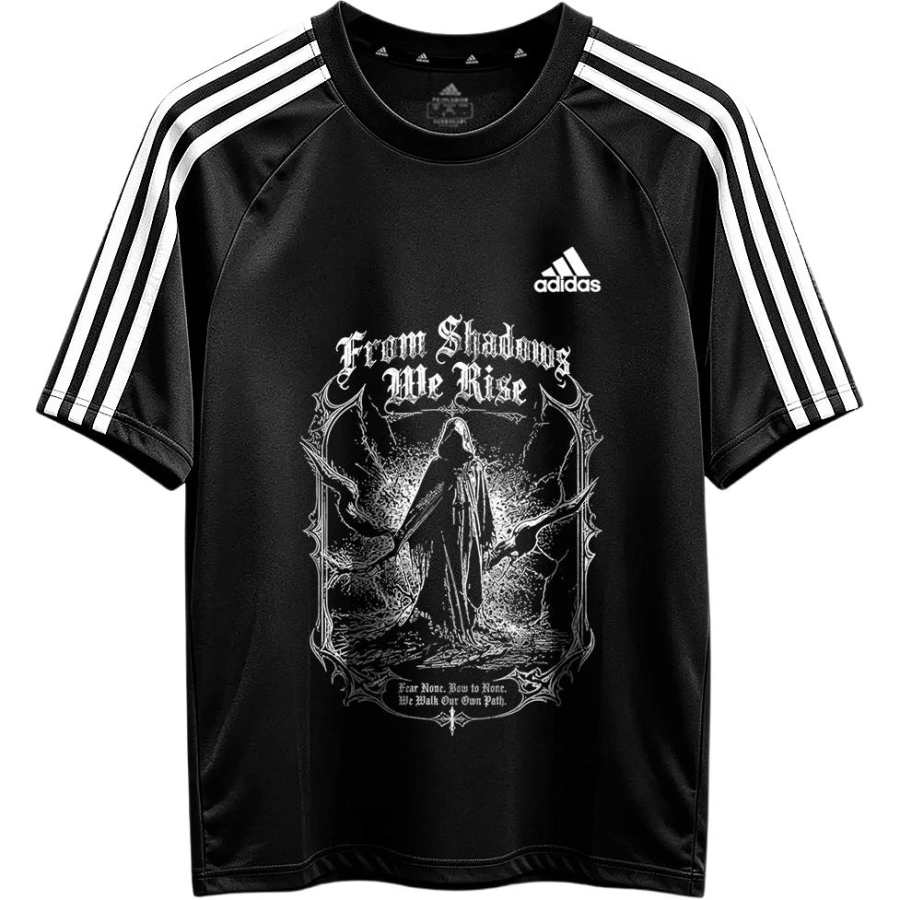 Adidas Adidas Football T Shirts Unisex Black Crew Neck Moderate Other