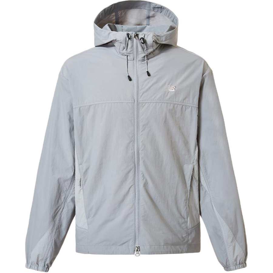 New Balance New Balance Jackets Unisex Light Gray Hooded Non Detachable Moderate
