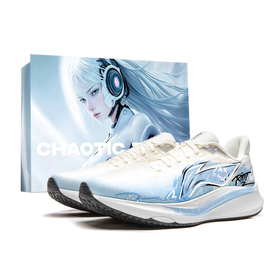 Li-Ning Li Ning Red Hare 9 Running Shoes Men's Low Top White Blue