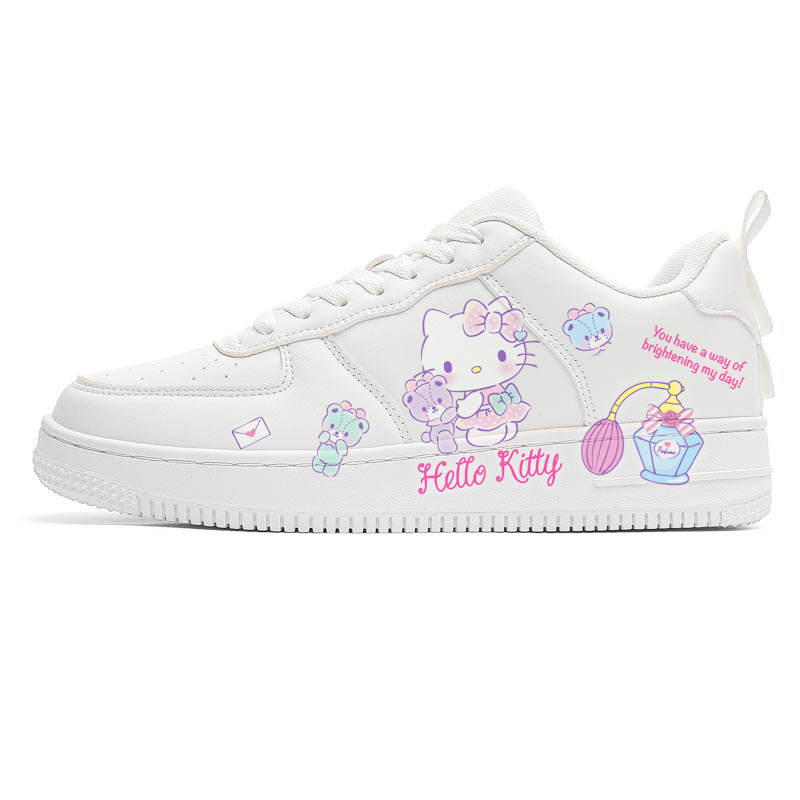 Sanrio Skateboard Shoes Women's Low Top White Pink Blue