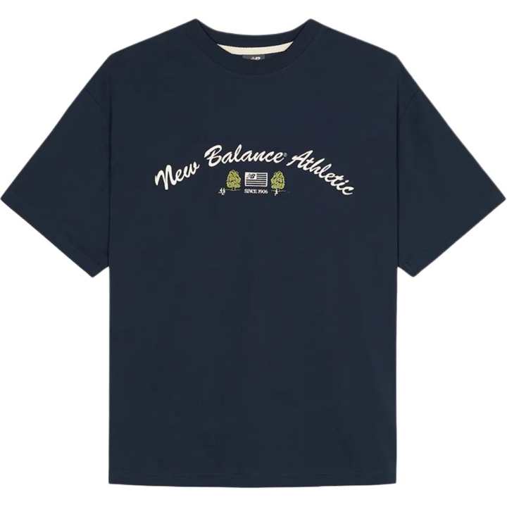 New Balance New Balance T Shirts Unisex Marine Blue Crew Neck Other