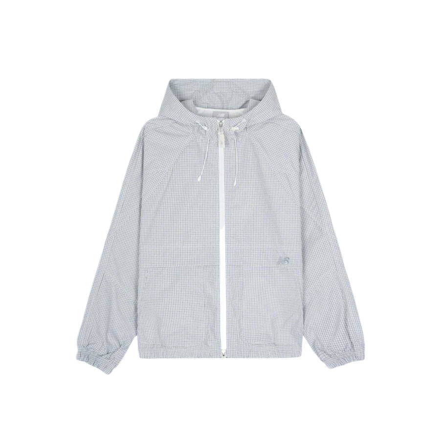 New Balance New Balance Trench Coats Women's Sky Blue Hooded Non Detachable Moderate Straight Fit