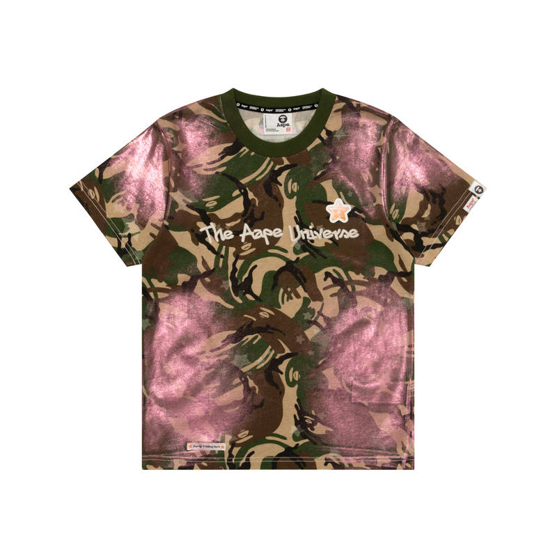 Aape T Shirts Women's Crew Neck Moderate Straight Fit