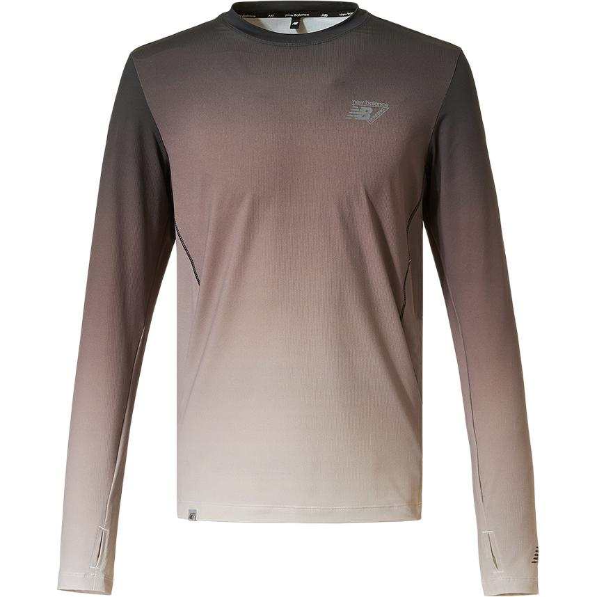 New Balance New Balance Quick Dry T Shirts Men's Brown Crew Neck