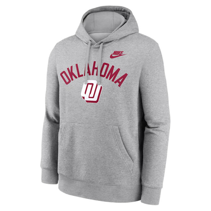 Nike Nike College Sweatshirts Men's Gray Heather Hooded Non Detachable Moderate