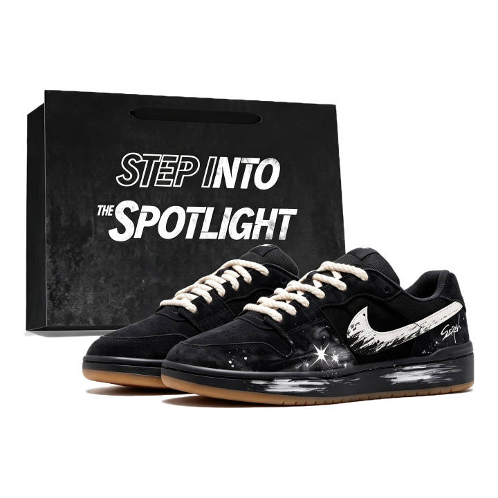 Nike Nike SB Code 58 Skateboard Shoes Unisex Low Top Black/White