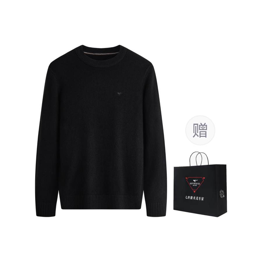 SEPTWOLVES SEPTWOLVES Sweaters Men's Crew Neck Moderate