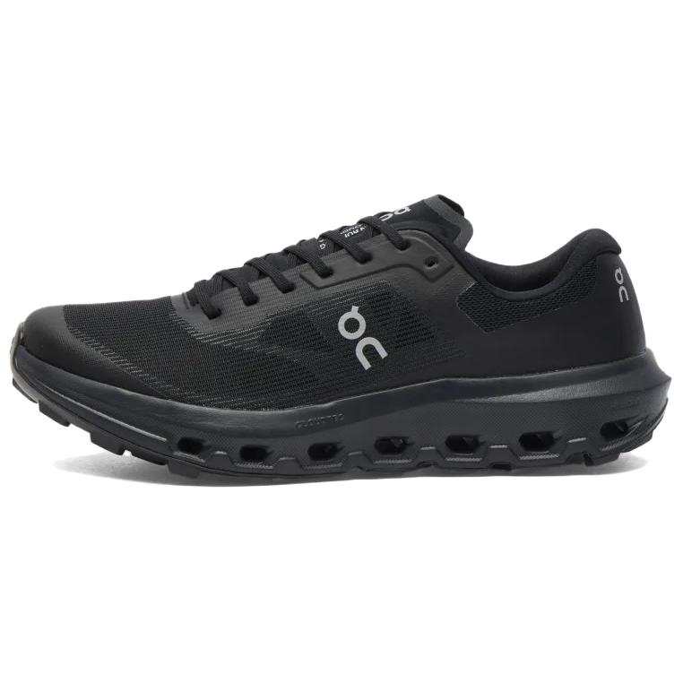 On On Trail Running Shoes Men's Low Top Black