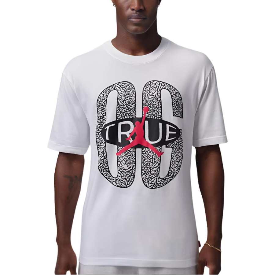 Jordan Jordan Brooklyn T Shirts Men's White Crew Neck Moderate